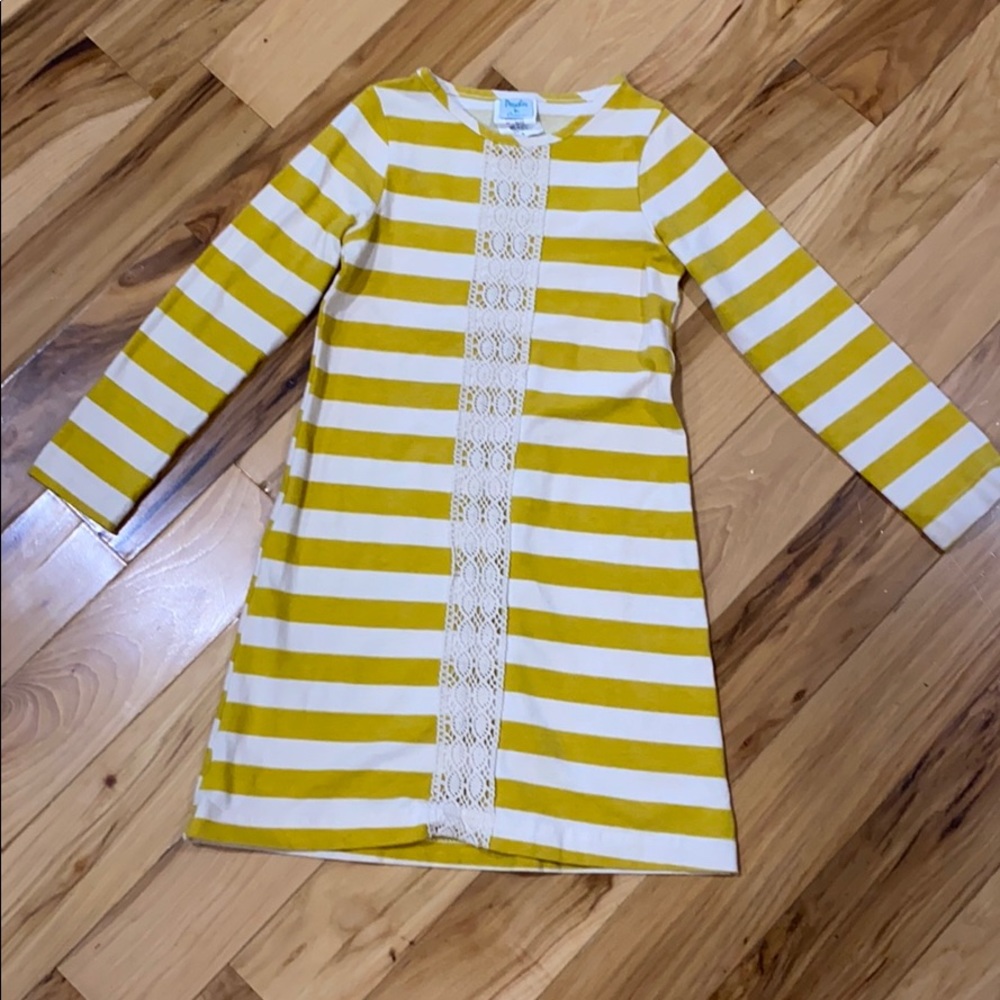 Girls Peaches n’ Cream striped dress